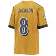 thumbnail image 3 of Youth Nike Lamar Jackson Gold Baltimore Ravens Inverted Team Game Jersey, 3 of 3