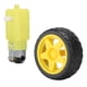 thumbnail image 3 of Chasis de coche modelo de una sola capa con motores CC y piezas electrónicas de rueda universal DIY, 3 of 8