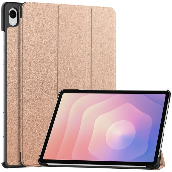 DWaybox Slim Folio Case for Samsung Galaxy Tab S11 (11-inch) 2025 SM-X730/SM-X736B – Smart Cover with Auto Wake/Sleep, Adjustable Kickstand, Shockproof Lightweight Hard Shell -Rose Gold
