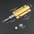 thumbnail image 3 of Tope de puerta ajustable para muebles, amortiguador de puerta de armario, 10 Uds. (dorado), 3 of 3