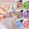 thumbnail image 4 of Sugar Effect Glitter, 6 Box Decoration Exquisite Unique Nail Dust Sand Powder Portable  for Salon, 4 of 8