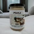 thumbnail image 5 of Maple Vegan Coconut Soy 12 oz/ 355 ml Candle Hand-poured, Eco-friendly, Clean Burning, Bakery, Food, Drink Wood Wick, 5 of 5