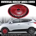 thumbnail image 2 of Unique Bargains 1Pc Fits 15' Universal Hubcap Wheel Cover Replacement - Car Tire Rim Cap Cover Scratch Resist - ABS Red Black, 2 of 8