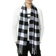 thumbnail image 2 of LELINTA Men Women Winter Warm Plaid Scarf High quality Scarves Shawl Wrap Tassel Edge Soft Warm Scarf, 2 of 5