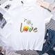 thumbnail image 5 of Blusa informal de manga corta con cuello redondo y estampado de verano a la moda para mujer Pompotops  hkajfhjk468939, 5 of 5