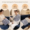 thumbnail image 3 of Maxkare 12 x 24 Heating Pad with 6 Heat Settings & Auto Shut-off, for Back Neck Shoulders Stress & Cramps Relief, Blue, 3 of 10