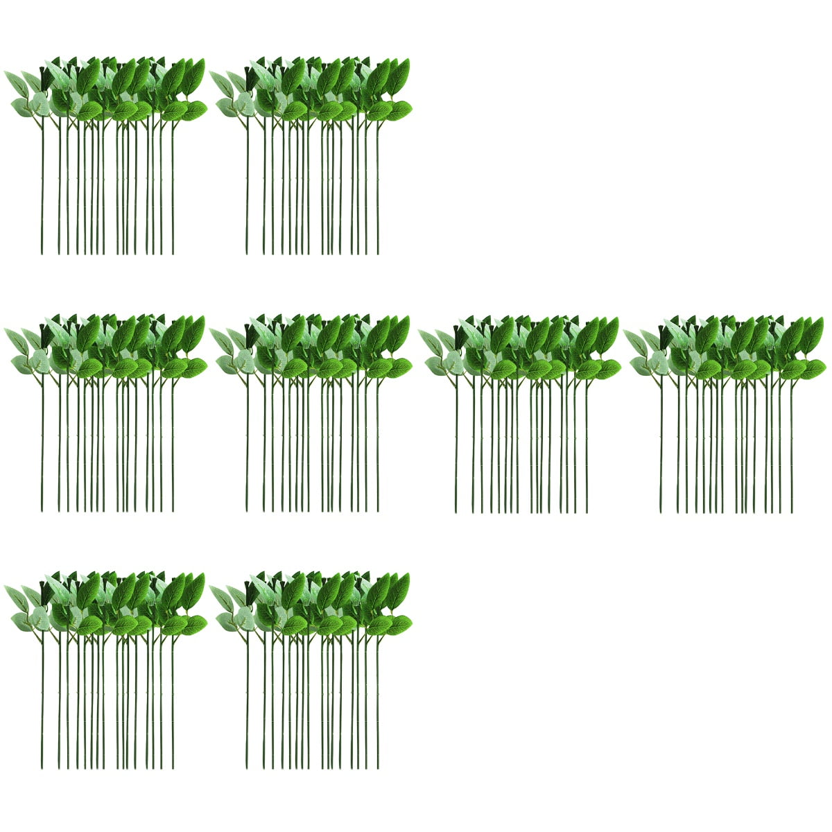TABLZONE Green Artificial Rose Stems for Wedding Decorations, Crafts, Floral Arrangements and Home Decor