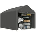 thumbnail image 1 of Outsunny 6.6' x 7.8' Portable Shed, Waterproof Bike Tent, Dark Grey, 1 of 10