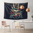 thumbnail image 2 of DouZhe Vintage Colorful Skull Rose Tapestry Modern Wall Hanging Tapestries Dorm Room Home Decor, 60" x 40", 2 of 7