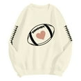 thumbnail image 7 of Godom Oversized Sweatshirt for Women Rugby Graphic Pullover Long Sleeve Drop Shoulder Fleece Sweatshirt, 7 of 7