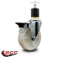 thumbnail image 2 of 5 Inch Nylon Swivel 1-7/8 Inch Expanding Stem Caster with Brake SCC, 2 of 2