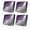 Purple, variant on Outdoor Patio Cushion Covers 4 Pack Pink Grey Modern Geometric Patio Chair Cushion Covers with Ties and Zipper Abstract Beach Waterproof Outdoor Seat Cushion Covers for Patio Furniture 20"x18"