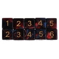 thumbnail image 2 of Dados poliédricos D6 Sunnimix 10 Piezas para juegos de Mesa de Dragones y Mazmorras Azul rojo, 2 of 8