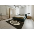 thumbnail image 5 of Ahgly Company Machine Washable Indoor Square Transitional Night Black Area Rugs, 7' Square, 5 of 7