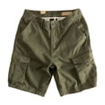 thumbnail image 2 of Men's Summer Casual Shorts, 5 Inch Inseam Cargo-Shorts, Short Pants for Golf, Athletics, Running, Fishing, and Hiking Green L, 2 of 3