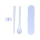 thumbnail image 3 of Juego de cucharas y palillos portátiles de PP, vajilla reutilizable con caja de almacenamiento para el hogar, la escuela y el comedor., 3 of 14