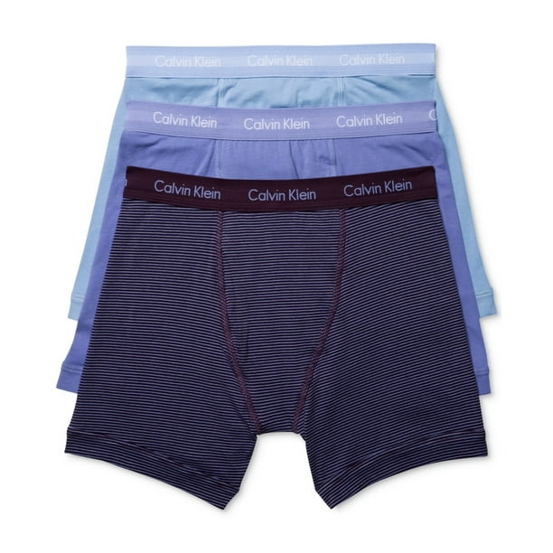 Calzoncillos b?xer Calvin Klein paquete de 3 azul mediano