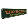 thumbnail image 3 of Grill Novelty Sign, Metal Wall Decor - 4x18 inches, 3 of 4