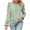 Green, variant on Ankola Womens Eyelet Embroidery Tops 2024 Puff Long Sleeve Crew Neck Blouses Casual Solid Pullover Loose Basic Tee Shirt