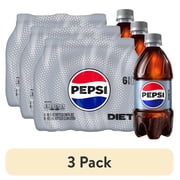 (3 pack) Diet Pepsi Cola Soda Pop, 16 fl oz, 6 Pack Bottles