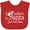 Red, variant on Inktastic I Believe In Santa 2 Boys or Girls Baby Bib