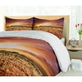 thumbnail image 5 of Ambesonne Desert Duvet Cover Set, Sunset Central Australia, 2-Calking, Orange Yellow Coral, 5 of 6