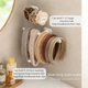 thumbnail image 4 of Organizador de accesorios para el cabello mioluo de pared con adhesivo, 4 of 9