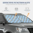 thumbnail image 4 of Lukts Terrier Print 2 Piece Car Sun Shade Windshield,Foldable Car Shade Front Windshield with Keeps Your Vehicle Cool-Medium, 4 of 6