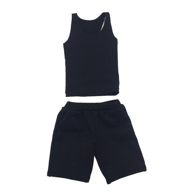 Kits de chaleco y Pantalones Cortos Yotijar Para figuras de acción de 12 pulgadas negro