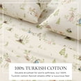 thumbnail image 2 of Great Bay Home Christmas Flannel Sheet Set - 100% Turkish Cotton - Double Brushed - Queen, Tiny Village, 2 of 6