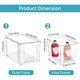 thumbnail image 2 of Paquete de 4 cajones grandes apilables para almacenamiento de despensa de cocina, cajones transparentes con asas, organizadores de cajones acrílicos para cocina, despensa, fregadero, 2 of 4