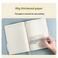 thumbnail image 3 of Pocket Notebook Journals Bulk, 192Lined Pages, A5 Mini Notepad Hardcover leather Journal with 80GSM Thick Paper, Small Notebooks for Writing Work Men Women (Black), 3 of 4