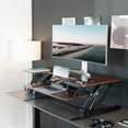 thumbnail image 5 of VIVO Dark Walnut Height Adjustable Extra Wide 42" Stand Up Desktop Converter, 5 of 5