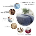 thumbnail image 5 of All Season Lightweight Plush Fleece Blanket King Size, 280GSM Soft Warm Flannel Bed Blanket- No Fading,Shrink Resistant Solid Navy, 5 of 8