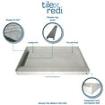 thumbnail image 6 of Tile Redi Wf4848r-Pvc Wonderfall Trench 48" X 48" Square Shower Base - Tileable, 6 of 6