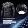thumbnail image 2 of Jumpingount Deporte manga larga cuello transpirable Color sólido ropa deportiva ligera resistencia al desgaste Durable trotar montañismo Camisetas Blanco, 2 of 6