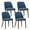 Blue, variant on AFO Modern Dining Chairs Set of 2, Fabric Side Dining Room Chairs with Wood Legs for Kitchen Dining Room Restaurant , Light Grey