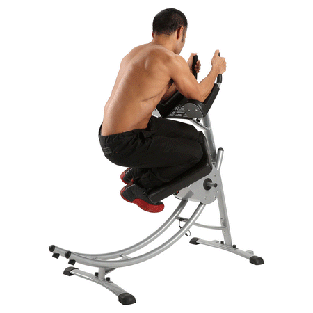 Abdominal Coaster Trainer Fitness Equipment with Bottom-up Design for Home Gym