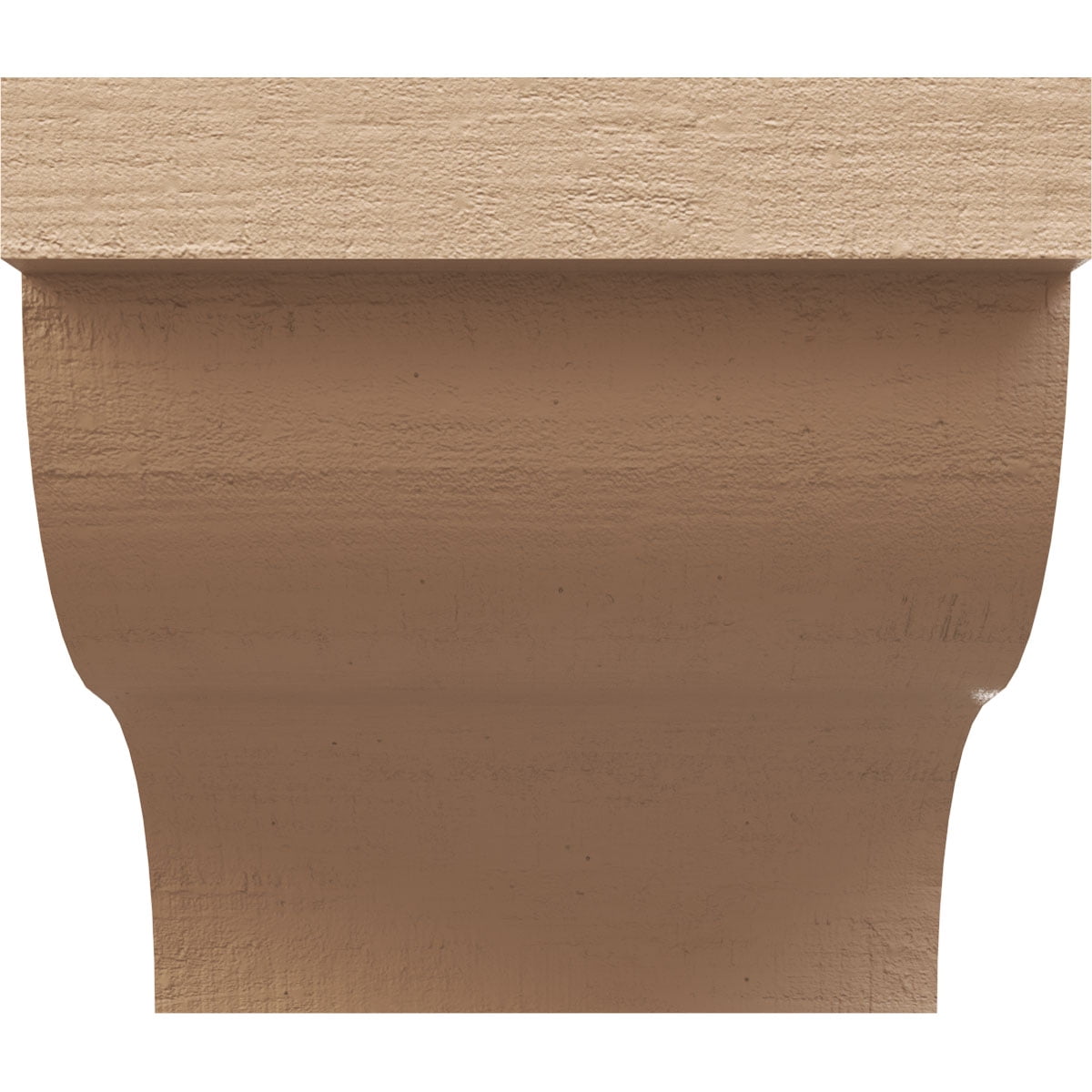 10"W x 10"D x 10"H Wide Garner Rough Cedar Woodgrain TimberThane Corbel, Primed Tan
