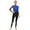 Blue, variant on HULIJA Women Gymnastics Unitard Ballet Dance Jumpsuit Full Body Suits Long Sleeves One Piece Bodysuit Light Blue M