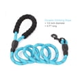 thumbnail image 2 of 5 FT Strong Dog Leash with Comfortable Padded Handle and Highly Reflective Threads Dog Leashes for Small Medium and Large Dogs (Small, 5FT, BLUE), 2 of 6