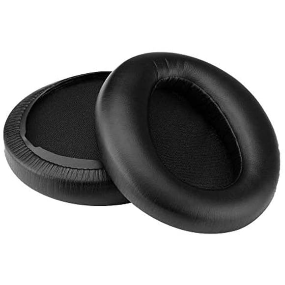 MMOBIEL Coussinets d'Oreille Compatibles avec Sony MDR-10RBT / 10RNC / 10R Cuir Protéiné (Noir)