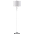 thumbnail image 3 of SAFAVIEH Lighting Collection Vendome Clear Crystal/ Chrome 60-inch Living Room Bedroom Home Office Standing Floor Lamp (LED Bulb Included), 3 of 5
