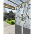 thumbnail image 3 of nqOlkjepod Outdoor Curtains for Patio Waterproof, Marble Grey White Outdoor Privacy Panels Grommet, Abstract Modern Geometric Printed Blackout Outside Curtains for Porch/Cabana 54"x108", 2 Panels, 3 of 8
