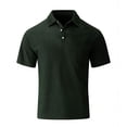 thumbnail image 5 of Corduroy Polo Shirts for Men Summer Casual Short Sleeve Collared Soft Plain Work Tshirts Golf Shirt, 5 of 8