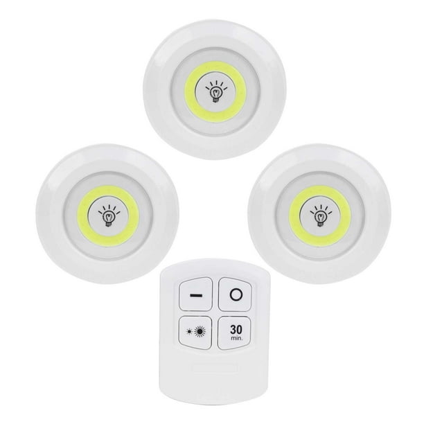 Lámpara de gabinete NikouMX luz nocturna COB de 3 piezas lámpara de noche luz de dormitorio rendimiento confiable