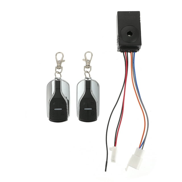 48 to 60V Anti Theft Horn Alarm with Long Distance Waterproof Security System Remote Engine Start Arming Disarming for Scooter Random Style