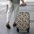 thumbnail image 3 of Beige Butterfly Blue Orange Pattern Luggage Cover Fashion Suitcase Cover Baggage Covers Fit 25-28 Inch Luggage (Go Travel), 3 of 5