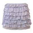thumbnail image 6 of Women Sexy Ruffle Short Skirt With Bowknot Solid Color Party Mini Shorts Short Skirt Low Waist Layered Skirt, 6 of 6
