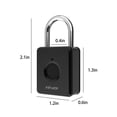 thumbnail image 3 of Dvkptbk Fingerprint Padlock, Smart Keyless Lock,Locker Lock, Biometric Metal Keyless Thumbprint Lock, Water Proof, USB Rechargeable,For Locker, Backpack, Suitcase - Black Friday Clearance, 3 of 7